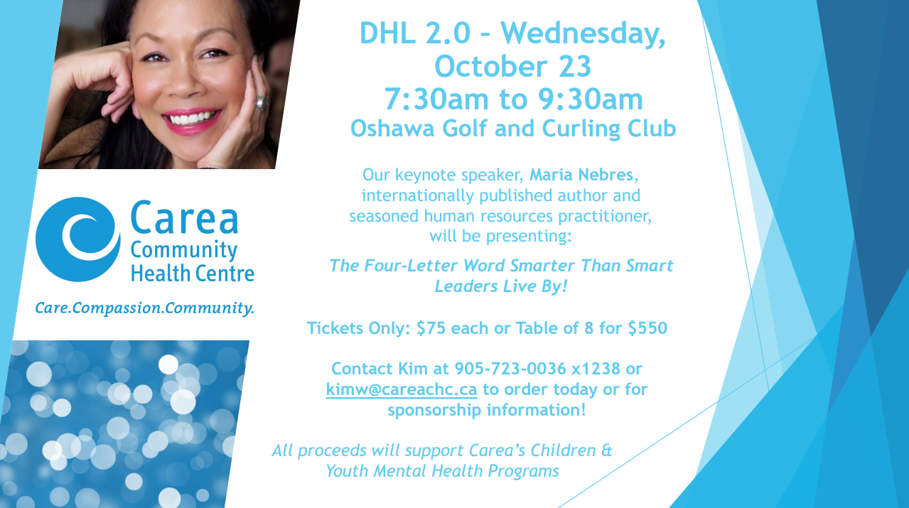 DHL 2.0 - October 23 2019 Presented by Carea Community Health Centre