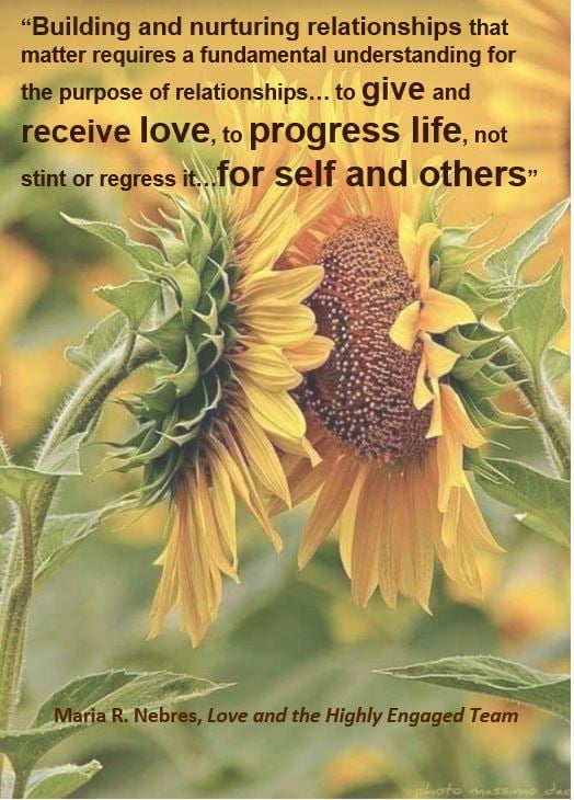 The Whisper on Relationships: Through Sunflowers (by Maria R. Nebres, article September 9, 2019)